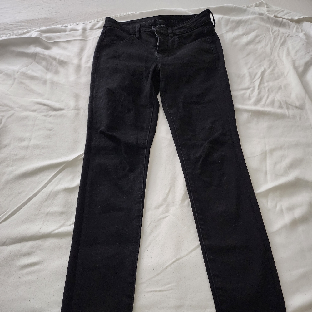Black American Eagle Jeggings- 2 Long
